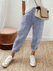 Vella's™ Striped Cotton Pants