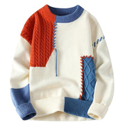 Sandro™ - Cozy Patchwork Sweater