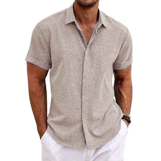 Oliver™ Cotton Linen Short Sleeve Shirt