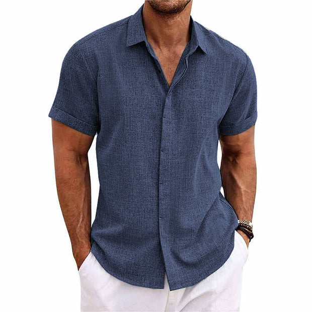 Oliver™ Cotton Linen Short Sleeve Shirt