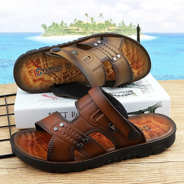 WILLIAM - Dual Leather Sandals