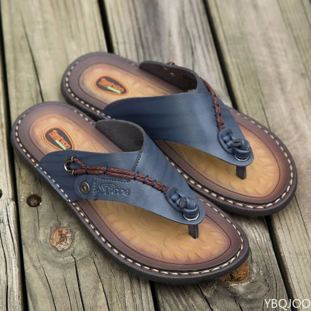 WILLIAM - Handcrafted Leather Flip-Flops