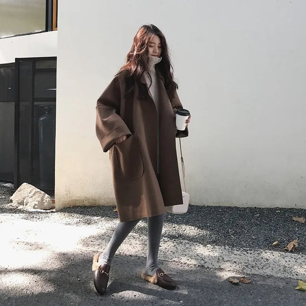 Matilda™ Elegant Oversized Woolen Trench Coat