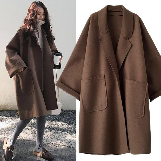 Matilda™ Elegant Oversized Woolen Trench Coat