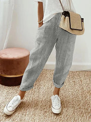 Vella's™ Striped Cotton Pants