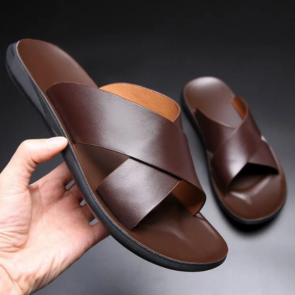 WILLIAM - Flat Leather Sandals