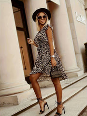 Lucy™ | Stylish Dress with Leopard Print