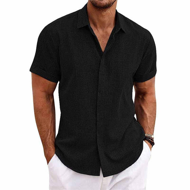 Oliver™ Cotton Linen Short Sleeve Shirt