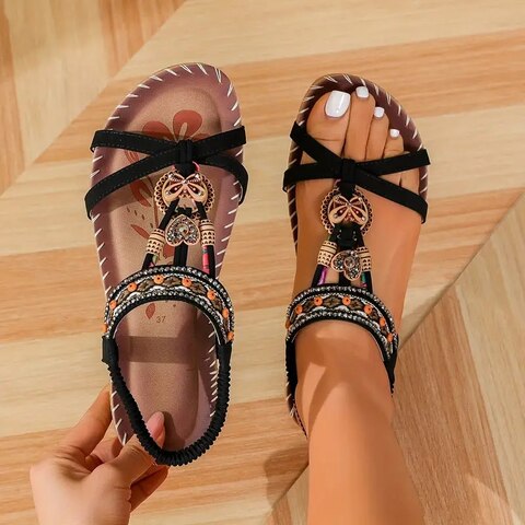 Greta™ Exclusieve Retro Sandal